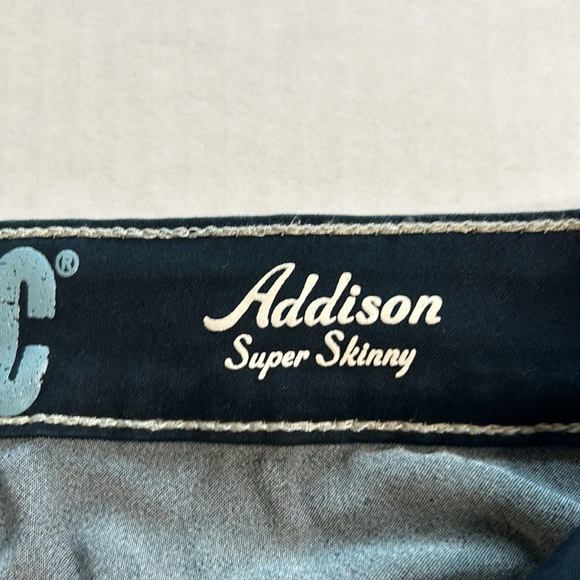 Hydraulic “Addison” Super Skinny Embellished Whiskered Black Jeans. Size 17/18 - Picture 10 of 16